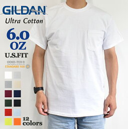 【S~XL】GILDAN Ultra Cotton 6.0oz <strong>short</strong> Sleeve Pocket T-<strong>shirt</strong> ギルダン ウルトラコットン 6.0オンス ポケット付き 半袖 Tシャツ GL2300 メンズ レディース ユニセックス