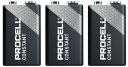 【送料無料】PROCELL デュラセル プロセル 9V電池 エフェクター/楽器用アルカリ電池 3個セット DP-9V-3pcs