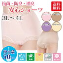 【あす楽】【女性用失禁パンツ 50cc】【DM便対応可】さわやか安心一分丈ショーツ(1枚)3L?4L