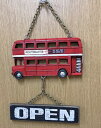 【サインボード】キーストーン OPEN・CLOSED サインボード / ダブルデッカー ※宅配便のみ