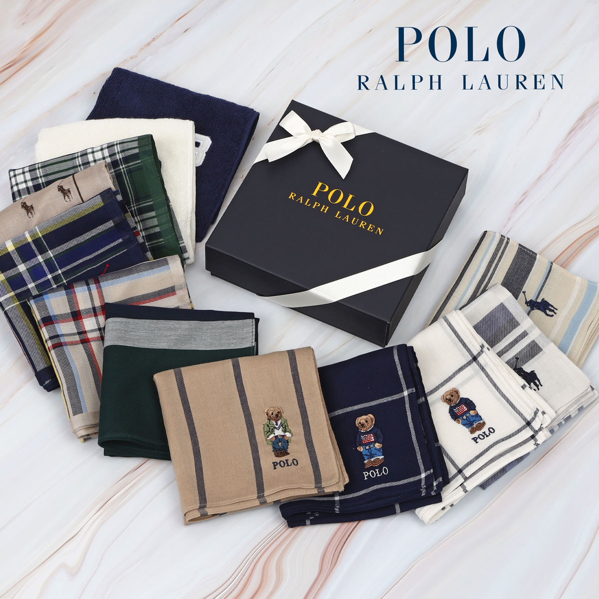 ポロ <strong>ラルフローレン</strong> Polo Ralph Lauren <strong>ハンカチ</strong> 2枚 セット ミニニタオル プレゼント ギフト ブランド タオルセット メンズ レディース おしゃれ かわいい 贈り物 大判 薄手 男性 大人 高級 ガーゼ コットン ギフトボックス かわいい 結婚式