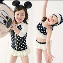 再再入荷!即納 水着 キッズ 水着 女の子 ビキニ ジュニア セパレート 4点セット 長袖ラッシュガード ドッド柄 子供用 こども ジュニア 女児 女子 みずぎ 水玉柄 水着 パイナップル柄 送料無料 短納期