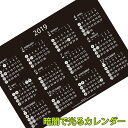 カレンダー 2019 壁掛け 光るカレンダー 日曜始まり 年間 1枚 365日 ピカリコ オフィス リビング 会社 PI-1300