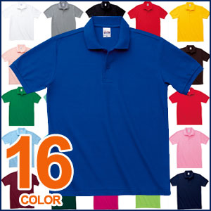 16色♪　T/Cポロシャツ(ポケットなし)　JS〜JLサイズ【Printstar】プリントスター  【マラソン1207P10】