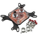 【中古】【輸入品・未使用】CPU水冷却ブロックWaterblock 50?mm銅ベースクールインナーチャネル