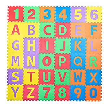 ABCフォームマット - 子供＆幼児用アルファベット＆数字パズルプレイ（Play Platoon）