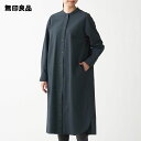 【無印良品 公式】新疆綿洗いざらしオックススタンドカラーワンピース
