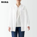 【無印良品 公式】フレンチリネン洗いざらしワイドシャツ (婦人)