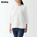 【無印良品 公式】オーガニックリネン洗いざらし七分袖ブラウス(婦人)