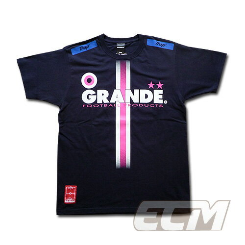 GRANDE PROTO TYPE JAPAN BLUE COLOR Tシャツ NVY/PNK【サッカー/フットサル/ロンドンオリンピック/ワールドカップ/グランデ】◆メール便対応商品◆