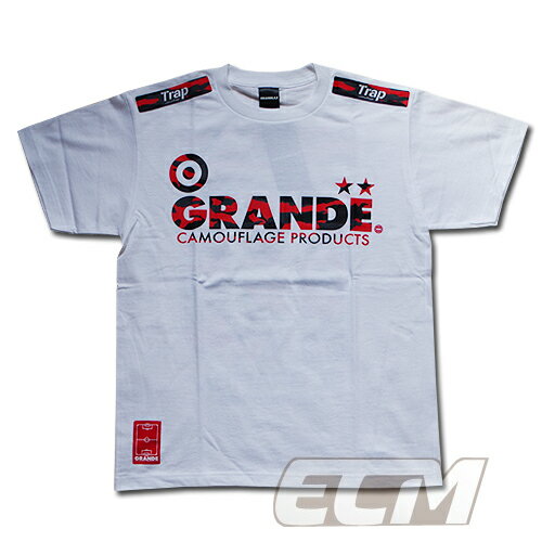 GRANDE CAMO プロトタイプ Tシャツ ホワイト x レッド【サッカー/フットサル…...:mundial:10004906