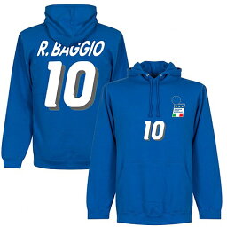 【予約RET06】【国内未発売】RE-TAKE ロベルト・バッジョ 1994 <strong>イタリア代表</strong> スウェットパーカー ブルー【サッカー/ワールドカップ/Baggio/Italy】
