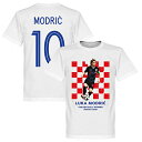 【モドリッチ白】RE-TAKE クロアチア代表 "Modric 10 Golden Ball" ホワイト モドリッチTシャツ【サッカー/Croatia/Worldcup/W杯/ワールドカップ】ネコポス対応可能 RET01