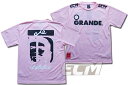 【当店限定】【Lピンク】ECムンディアル × GRANDE “Hasta la victoria siempre” コラボ ドライメッシュTシャツ ライトピンク【グランデ/サッカー/フットサル/サポーター/ゲバラ】GRN2017SS ネコポス対応可能 GRN02