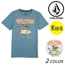 キッズ 半袖 Tシャツ VOLCOM ボルコム Stoker S/S Tee Little Youth Y5711832 (100cm〜140cm) FX1 D2