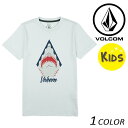キッズ 半袖 Tシャツ VOLCOM ボルコム Shark Stone S/S Tee Little Youth Y5711833 (100cm〜140cm) FX1 D2