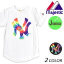 キッズ 半袖 Tシャツ Majestic マジェスティック YB01-NYK-8S03 FX1 D24