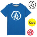 キッズ 半袖 Tシャツ VOLCOM ボルコム Glitchy Y3521835 (100cm〜140cm) FX2 F8