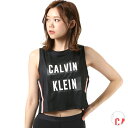 レディース タンクトップ Calvin Klein カルバン・クライン 4WT9K122 CROPPED MESH PANEL TANK TOP 1908459 フィットネス GG2 E11