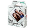 FUJIFILM フジフイルム インスタントカラーフィルム instax SQUARE WHITE MARBLE(ホワイトマーブル) 1パック10枚入り チェキスクエア用フィルム/スクエアフォーマットフィルム/絵柄入りフレームタイプ
