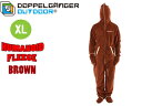 Doppelganger OUTDOOR/ドッペルギャンガー 【納期1月末頃予定】HF1-178-BR 人型寝袋フリース HUMANOID FLEECE (ブラウン) 【XLサイズ】 【全身スーツ】【戦隊】【ヒーロー】【着る毛布】