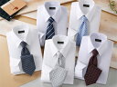 【shirt_10set】 Franco Collezioni/フランコ・コレツィオーニ 50406-10644 ワイシャツ5枚組&ネクタイ5本セット LLサイズ