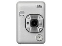 【お得なセットもあります!】 FUJIFILM フジフイルム instax mini LiPlay(ストーンホワイト) チェキ ハイブリッドインスタントカメラ STONE WHITE
