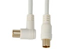 OHM/オーム電機 ANT-C0023D デジタルTVケーブルS3C-FBL I-Lプラグ 2m ホワイト