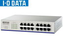 I・O DATA/アイ・オー・データ EEE省電力 100BASE-TX/10BASE-T 16ポートスイッチングハブ ETX-ESH16NBW ホワイト