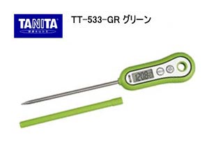 TANITA/タニタ TT-533-GR【料理用】デジタル温度計(グリーン)...:murauchi-denki:41549190