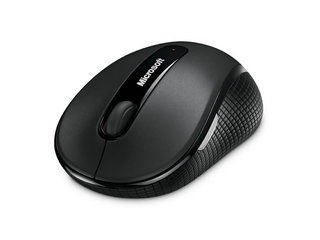 【BlueTrack/ブルートラック】 Microsoft/マイクロソフト D5D-00014 Wireless Mobile BlueTrack Mouse 4000 ストーンブラック超小型ナノ トランシーバーを備えた、4 ボタンの BlueTrack テクノロジ搭載マウス