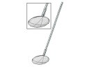 SHINETSU/新越ワークス TS パイプ柄給食用すくい網 丸型/24cm 荒目(6.5メッシュ)