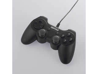 バッファローコクヨサプライ USBゲームパッド モンスターハンター動作認定 BSGP1205MHF ブラックモンスターハンター フロンティア オンライン、カプコン認定モデル。シンプルデザインの12ボタンゲームパッド。