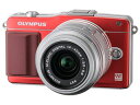 【PENロゴ入りカメララッププレゼント！】 OLYMPUS/オリンパス PEN mini E-PM2 レンズキット （レッド）　ミラーレス一眼　【送料代引き手数料無料！】