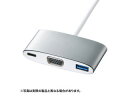 サンワサプライ USB Type C-VGAマルチ変換アダプタプラス AD-ALCMVP01