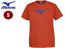 mizuno/ミズノ 32JA8155-54 BS Tシャツ ビッグRBロゴ 【S】 (フレイムオレンジ×ブルー)