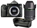 PENTAX/ペンタックス KPボディキット(ブラック)+バッテリーグリップ+【アウトレット】DA18-135mmF3.5-5.6セット【kpset】 ※交換レンズは『新品アウトレット』です