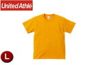 UnitedAthle/ユナイテッドアスレ 500101C 5.6オンスTシャツ アダルトサイズ 【L】 (ゴールド)