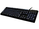 Owltech/オウルテック Cherry「青軸」 ブルーLED バックライト搭載メカニカルキーボード109フルキー ブラック OWL-KB109CBLL-BK