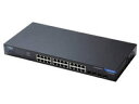 ELECOM/エレコム 1000BASE-T対応スイッチングハブ/WEBスマート対応/PoE/24ポート/3年保証 EHB-SG2B24F-PL