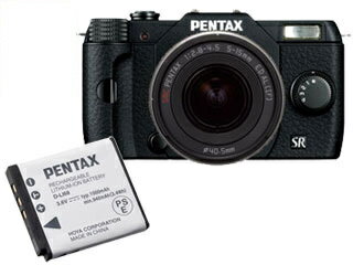 【純正スペア電池付】 PENTAX/ペンタックス Q10（ブラック）ズームレンズキット+D-LI68セット【q10set】【pentaxbset】