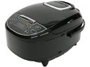 HIRO ヒロコーポレーション HK-RK5-BK ワンタッチライスクッカー 5合炊き 炊飯器 5合炊き 一人暮らし 早炊き 無洗米 玄米 おかゆ スチーム調理 炊飯ジャー 保温機能 タイマー予約
