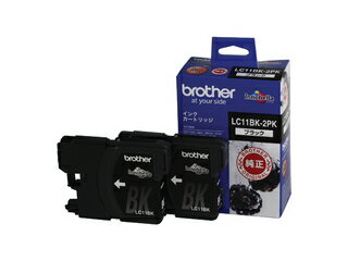 brother/ブラザー LC11BK-2PK JUSTIO/ジャスティオ用インクカートリッジ ブラック2個パック