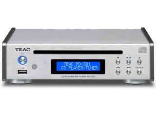 TEAC/ティアック PD-301-S（シルバー）　ワイドFMチューナー搭載CDプレーヤー
