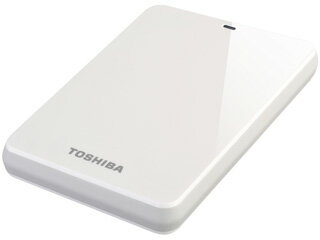 TOSHIBA/東芝 USB3.0対応ポータブルハードディスク CANVIO for PC 500GB ホワイト HDTC605JW3A1