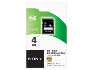 SONY/ソニー SDHCメモリーカード 4GB Class4 ベーシックモデル SF-4…...:murauchi-denki:49498382