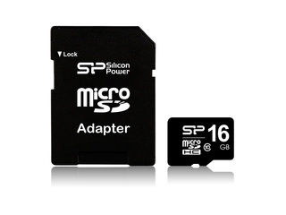 Silicon Power/シリコンパワー SP016GBSTH010V10-SP micro SDHCカード 16GB class10 アダプター付