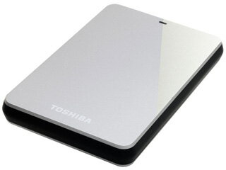 TOSHIBA/東芝 USB3.0対応ポータブルハードディスク CANVIO for PC 1TB シルバー HDTC610JS3A1