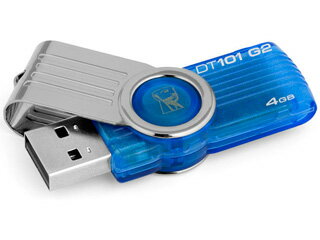 キングストンテクノロジー DT101G2/4GB USBフラッシュメモリ DataTraveler 101 G2 4GB シアン（ブルー）