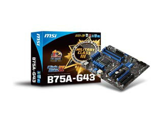 MSI/エムエスアイコンピュータージャパン B75エクスプレスチップセット搭載マザーボード B75A-G43